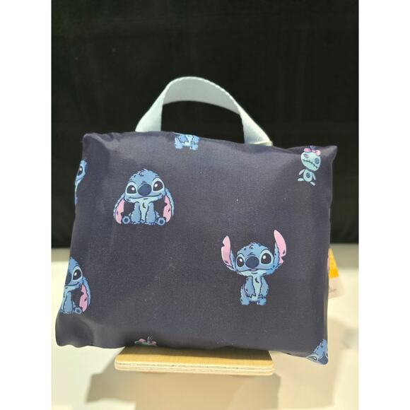 Disney Stitch Blue Fold Up Travel Backpack by Primark + Handcrafted Pen NWT - Picture 3 of 5